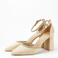 SOFILINE Pantofi bej eleganti cu pietricele argintii BSD38-3 03 (BSD38-3BEIGE-38)