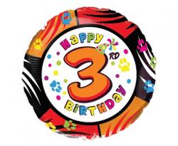 Flexmetal Balon din folie - Happy Birthday 3rd