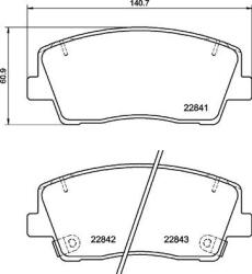 BREMBO set placute frana, frana disc BREMBO P 30 108