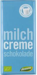 dennree Ciocolata cu lapte si crema de lapte bio 100g