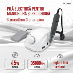 Global Fashion Pilă electrică BtMarathon-3 pentru manichiură și pedichiură 35000 rpm, 45 watt