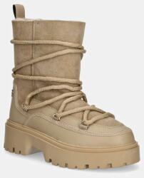 Tommy Hilfiger hócipő REAL SHEARLING LACE-UP SNOWBOOT bézs, FW0FW08085 - bézs Női 40