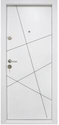 NOVO DOORS Usa metalica de apartament cu izolatie si vizor Novo Doors First Class NDS11, Deschidere Stanga Dreapta, Dimensiune 200X88 cm, Tabla 12 mm, Kit complet, Alb (NDS11)
