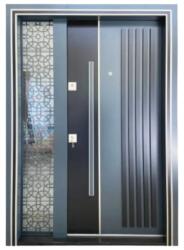 NOVO DOORS Usa metalica dubla de exterior cu izolatie si vizor Novo Doors NDS1000, Din compozit, 2 yale, Kit complet, Pentru case (NDS1000)