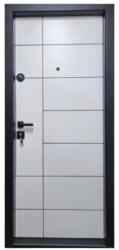 NOVO DOORS Usa metalica de apartament cu izolatie si vizor Novo Doors First Class NDS02, Deschidere Stanga Dreapta, Dimensiune 200X88 cm, Tabla 12 mm, Kit complet, Alb (NDS02)