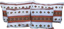 CASA GINO Set 4 fete de perna cu motive traditionale Casa Gino®, din bumbac 100%, 2X 48X65, 2X 40X40, model Traditional Clasic (SET4FPTRADCLASS) Lenjerie de pat