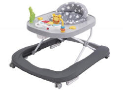 NOVOKIDS Premergator Premium 2 in 1 NOVOKIDS Little Giraffe Walker, Reglabil in 3 trepte de inaltime, Transformabil in antemergator, Roti silentioase, Cu melodii, Animalute, Pliabil, Gri (NKLTLGIRAFEWLKGRAY)