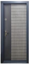 NOVO DOORS Usa metalica de apartament cu izolatie si vizor Novo Doors First Class NDS03, Deschidere Stanga Dreapta, Dimensiune 200X88 cm, Tabla 12 mm, Kit complet, Gri antracit (NDS03)