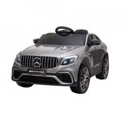 NOVOKIDS Masinuta Electrica cu acumulator pentru copii NOVOKIDS Mercedes GLC 63 AMG , Roti din Cauciuc EVA, 3-8 ani , usi cu deschidere , Baterie12V, 2 Viteze, lungime 115 cm, 2 motoare 390 W, Gri (NKMCDAMG63G