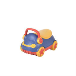 NOVOKIDS Olita 2 in 1 pentru copii NOVOKIDSª Mini Car , Cu functie trotineta, Vas detasabil, Plastic non toxic, cu capac , Model masinuta , Albastru (NKPRKMINCARBLUE) Olita
