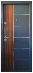 NOVO DOORS Usa metalica de exterior cu izolatie si vizor Novo Doors NDS08, Din compozit, 2 yale, Kit complet, Pentru case, Gri antracit cu insertie Stejar (NDS08)