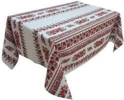 CASA GINO Fata de masa pentru living si bucatarie CASA GINO , bumbac 100%, 150X210 cm, masa 12 persoane, model motive traditionale si trandafiri (FMCGTRAND12) Fata de masa