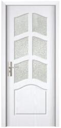 Novo Doors Usa Interior din MDF Novo Doors ND109, Cadru din Lemn Masiv, Geam Sablat, KIT COMPLET, Toc , Manere si balamale incluse (ND109)