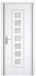 Novo Doors Usa Interior din MDF Novo Doors ND236, Cadru din Lemn Masiv, Geam Sablat, KIT COMPLET, Toc , Manere si balamale incluse (ND236)