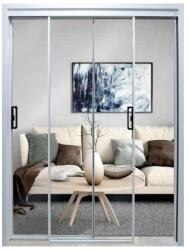 Novo Doors Usa Dubla Glisanta de interior din Termopan Novo Doors ND300, Geam transparent, Cadru din aluminiu, Kit complet, Toc 14 cm INCLUS, 140x200 cm (ND300) - shopxl