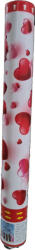NOVOKIDS Tun confetii NOVOKIDS Party Tube, Lungime 80 cm, Cu aer comprimat, Model inimioare, Rosu cu Alb (NKPTYTUBEHEARTS80)