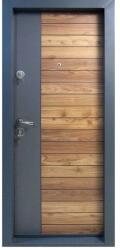 NOVO DOORS Usa metalica de apartament cu izolatie si vizor Novo Doors First Class NDS10, Deschidere Stanga Dreapta, Dimensiune 200X88 cm, Tabla 1.2 mm, Kit complet, Gri antracit Natur (NDS10) - shopxl