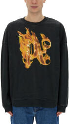 Palm Angels Hanorac barbat PALM ANGELS "BURNING MONOGRAM" PRINT SWEATSHIRT (PMBA074_R24FLE0041076)