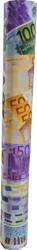 NOVOKIDS Tun confetii NOVOKIDS Party Tube, Lungime 60 cm, Cu aer comprimat, Model bancnote euro (NKPTYTUBEEUR60)