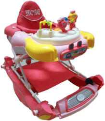 BabyCare Premergator cu sistem de balansare Baby Care Bunny, cu sistem de balansare, 8 Roti , Pliabil, Cu Melodii, Roz (BBCBUNNYWALKER)