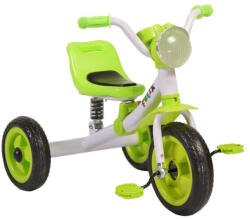 NOVOKIDS Tricicleta cu pedale NOVOKIDS Felix Trike , Cu melodii si lumini, Max 20 kg, Suspensie spate, Roti din cauciuc EVA, Cadru metalic, Verde (NKTRIKFLXGREEN)