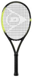 Dunlop Racheta de tenis pentru copii si incepatori Dunlop SX 300 Junior 26 PRO, Din aluminiu, Lungime 66 cm, 12 ani plus, Negru cu Verde (DUNLROCKSX300JR26) Racheta tenis
