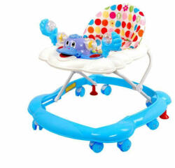 NOVOKIDS Premergator Reglabil in 3 Trepte NOVOKIDS Ratusca, Pliabil, 8 Roti, Cu Melodii, Albastru (NKARAT)