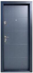 NOVO DOORS Usa metalica de apartament cu izolatie si vizor Novo Doors First Class NDS12, Deschidere Stanga Dreapta, Dimensiune 200X88 cm, Tabla 12 mm, Kit complet, Gri Antracit (NDS12)