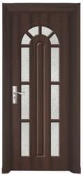 Novo Doors Usa Interior din MDF Novo Doors ND108, Cadru din Lemn Masiv, Geam Sablat, KIT COMPLET, Toc , Manere si balamale incluse (ND108)