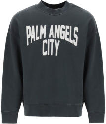 Palm Angels Hanorac barbat PALM ANGELS pa city crewneck sweatshirt (PMBA074R24FLE012 0701)