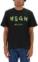 MSGM Tricou barbat MSGM T-SHIRT WITH BRUSHED LOGO PRINT (3440MM510_23700299)