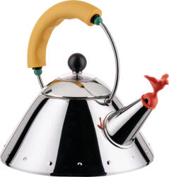 Alessi Ceainic cu fluier 9093 Alessi 1 l mâner galben (9093/1 Y)