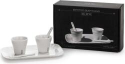 Seletti Cești pentru espresso Estetico Quotidiano cu lingurițe și tavă 2 buc (10101)