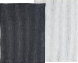 Södahl Lavete mari de bucătărie Line 50 x 70 cm gri și albă 2 buc (25094)