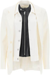 Mm6 Maison Margiela Sacou dama MM6 MAISON MARGIELA trompe l'oeil layered blazer (S62BN0091 S47848 101)