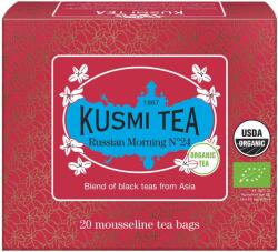 Kusmi Tea Ceai negru Russian Morning în pliculețe de muselină 20 buc (21656A1120)