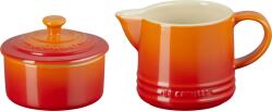 Le Creuset Каничка за мляко и захарница Signature огненооранжева 2 части (89331000900003)