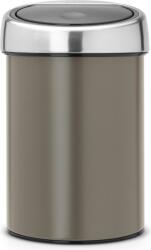 Brabantia Coș de gunoi Touch Bin 3 l gri platină metalic mat cu capac din oțel (364464) Cos de gunoi