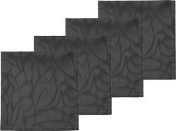 Södahl Салфетки Abstract Leaves Damask сиви 4 бр (28928)