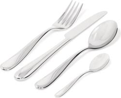 Alessi Set de tacâmuri Nuovo Milano cu cuțit dintr-o bucată de oțel 24 el (5180s24m) Tacam