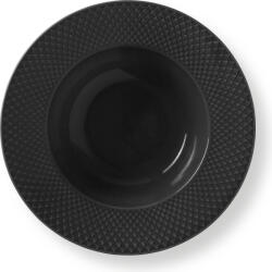 Lyngby Farfurie adâncă Rhombe Earth 24, 5 cm neagră (201860)