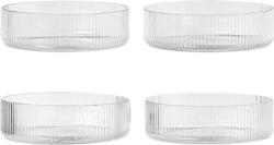 Ferm Living Castronașe Ripple străvezii 4 buc (1104266335) Castron