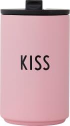 Design Letters Cană termică Design Letters KISS (30101003PINKKISS)