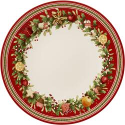 Villeroy & Boch Farfurie pentru prânz Winter Bakery Delight 27 cm roșie (14-8612-2621)