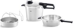 Fissler Oală sub presiune Vitavit Premium 6 l cu tigaie suplimentară și accesoriu cu găuri (622-412-12-070/0)