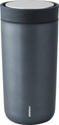 Stelton Cană termică To-Go Click 400 ml albastru metalic din oțel dublu (685-18)