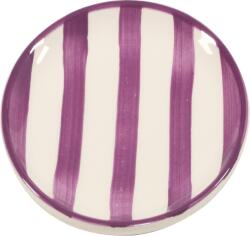 Zafferano Farfurie mică Lido Righe cu dungă 13 cm violet de ametist (RIG0306)