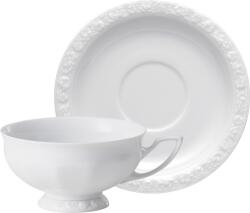 Rosenthal Ceașcă pentru ceai Maria Albă 200 ml cu farfurioară (10430 800001 14642 + 10430 800001 14641)