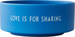 Design Letters Bol pentru gustări Snack Love Is For Sharing albastru cobalt (10204010COBALLOISF) Castron