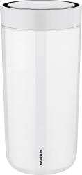 Stelton Cană termică To-Go Click 400 ml de culoarea cretei din oțel dublu (685-3)